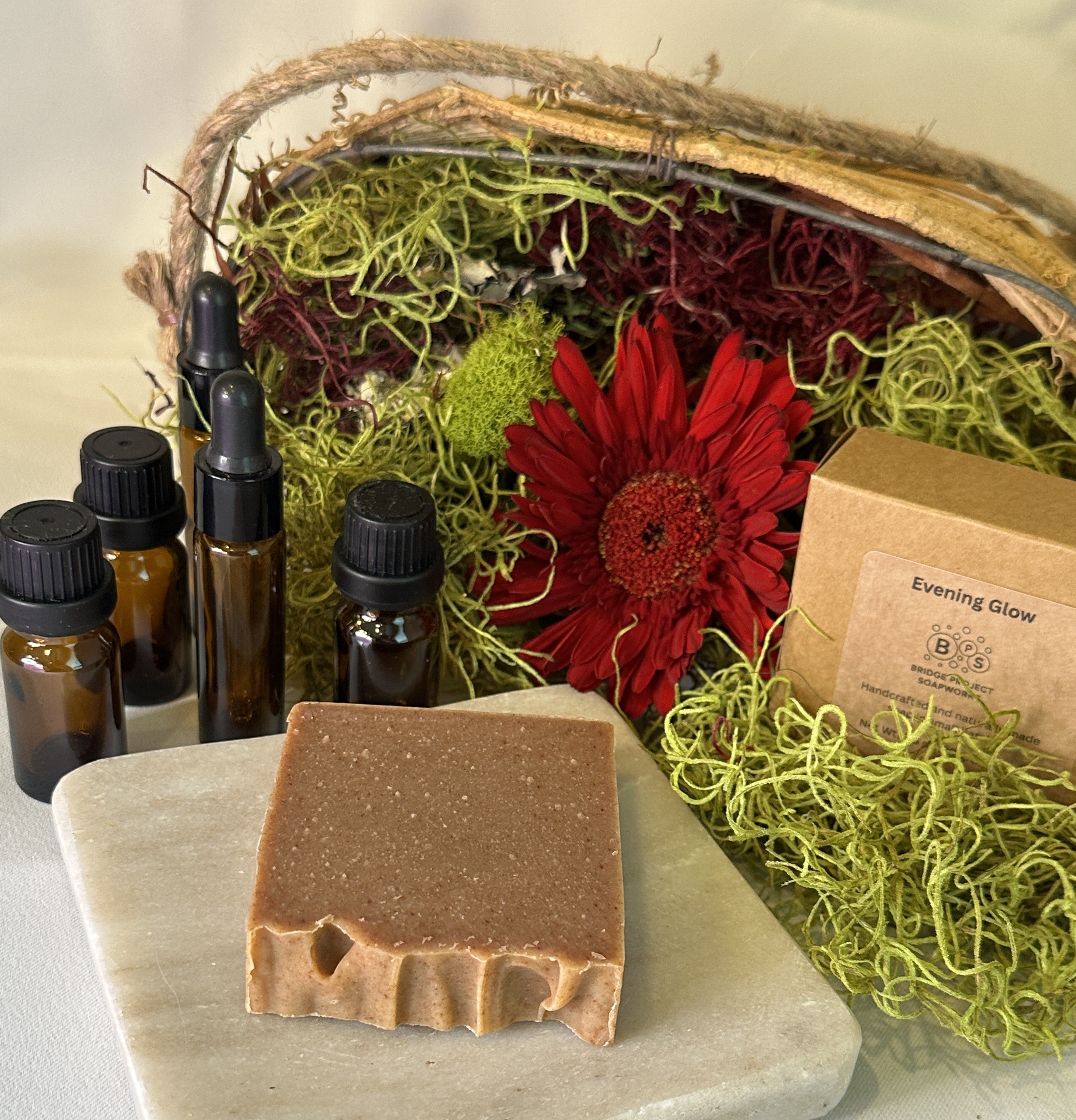 Evening Glow artisan soap bar by Bridge Project Soapworks
